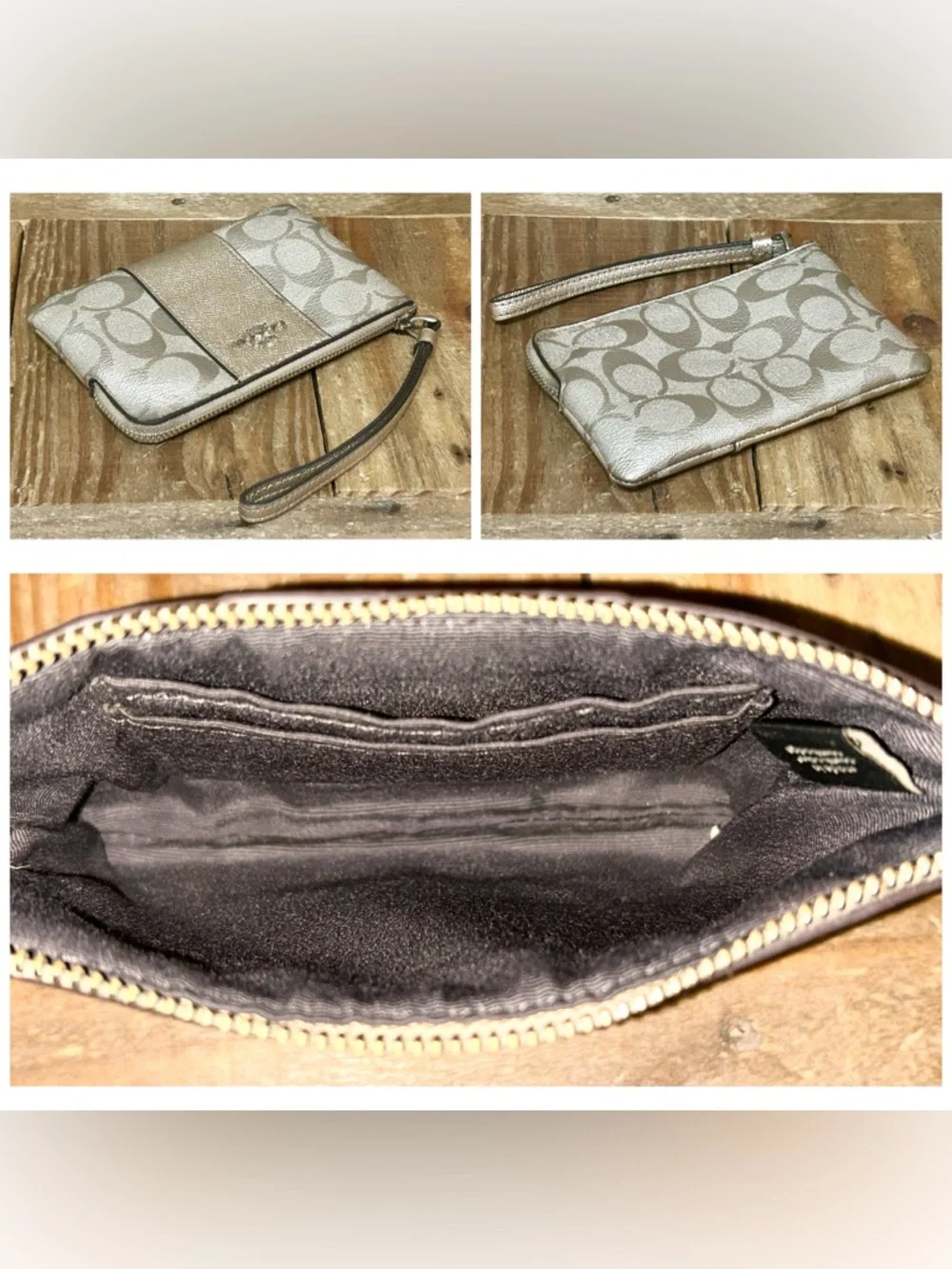 Coach. 5 Piece: Ellie File Bag with Free Sunglasses, Case, Wristlet & Dust Bag. - Picture 13 of 16